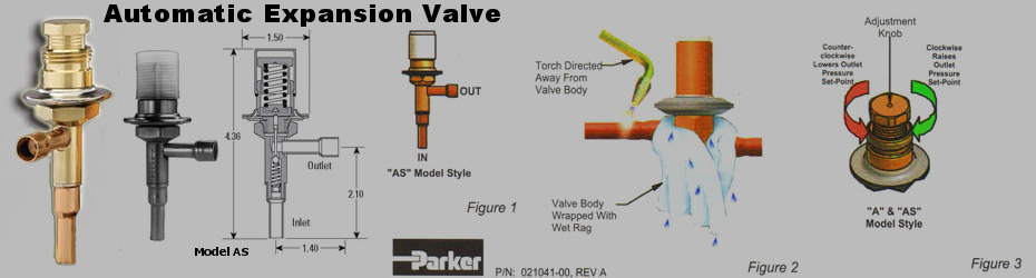a diagram of an automatic expansion valve by parker