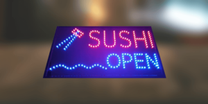 SUSHI OPEN LED SIGN